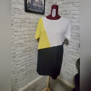 DKNY Color Block Dress Multicolor Size L